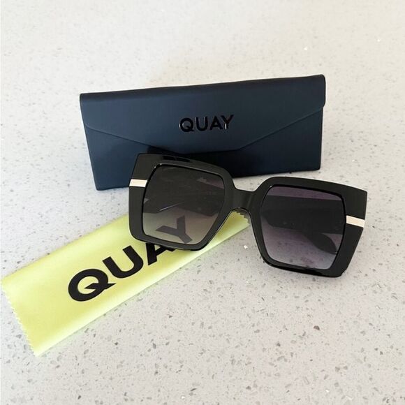 NWT Quay Australia Women's Notorious 50mm Square Sunglasses - Picture 7 of 7